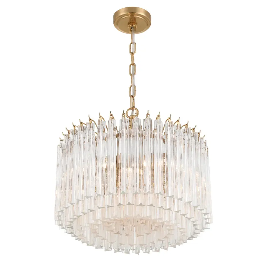 Sophisticated Mid-Century Glamour with Hand-Cut Crystal-Like Glass - Image 4