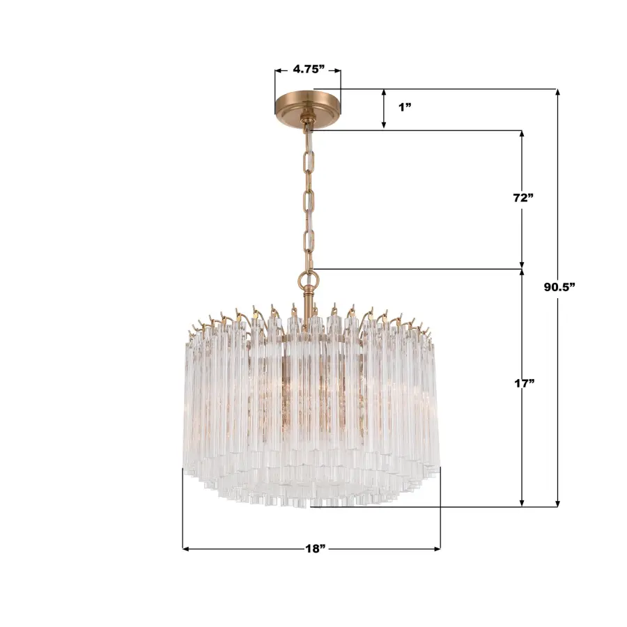 Sophisticated Mid-Century Glamour with Hand-Cut Crystal-Like Glass - Image 8