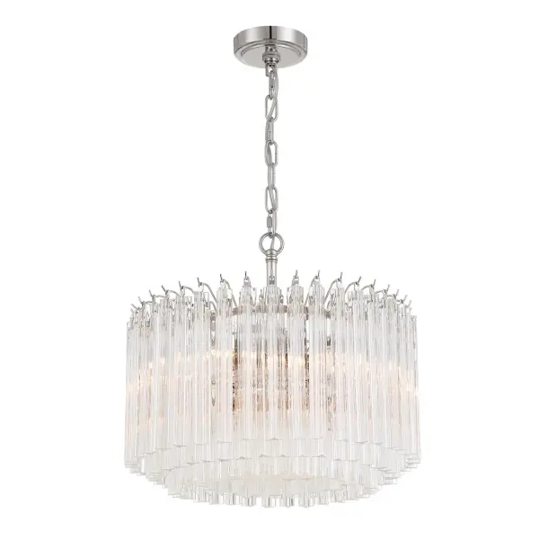Sophisticated Mid-Century Glamour with Hand-Cut Crystal-Like Glass - Image 10