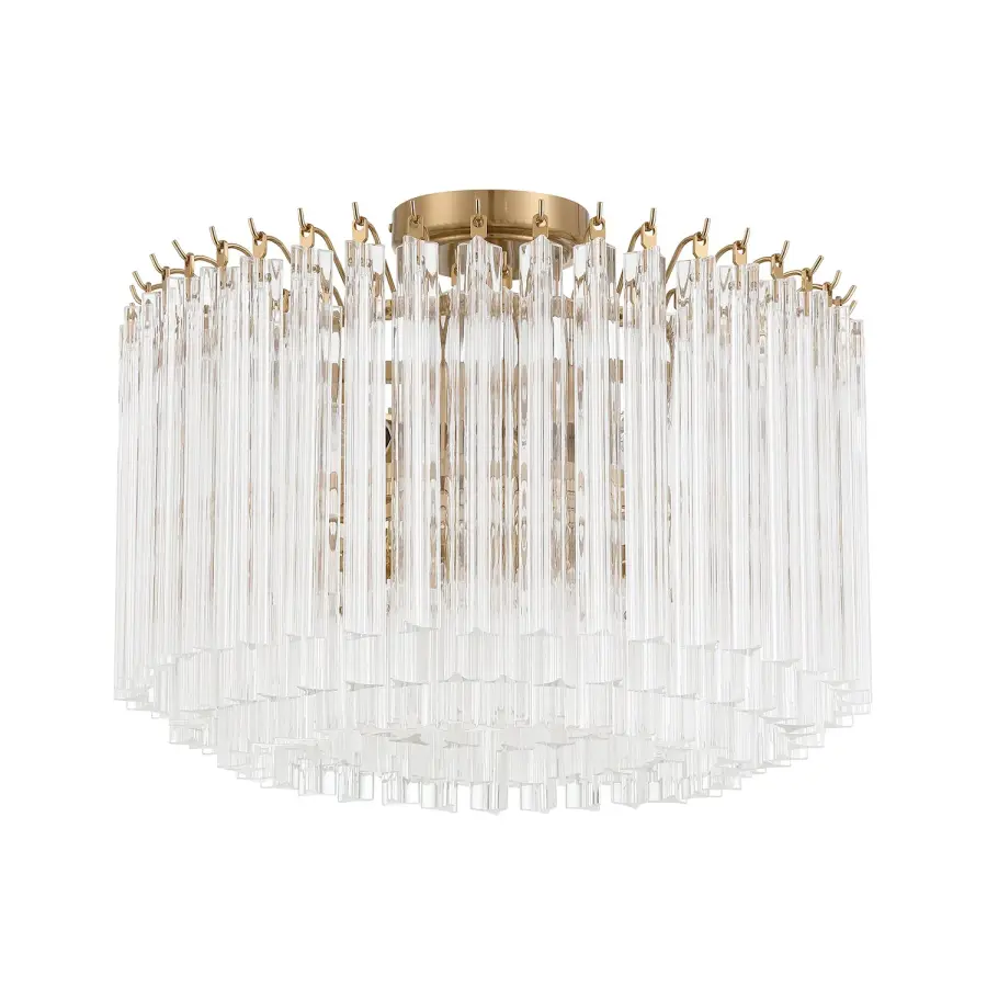 Luxurious Mid-Century Elegance with Hand-Cut Crystal-Like Glass - Image 2