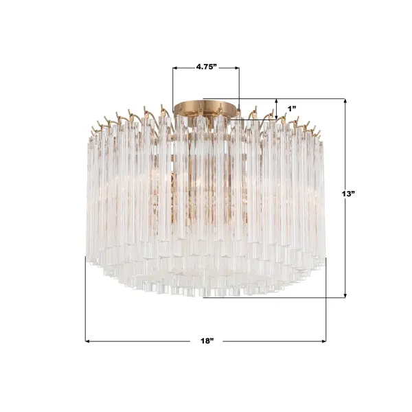 Luxurious Mid-Century Elegance with Hand-Cut Crystal-Like Glass - Image 8