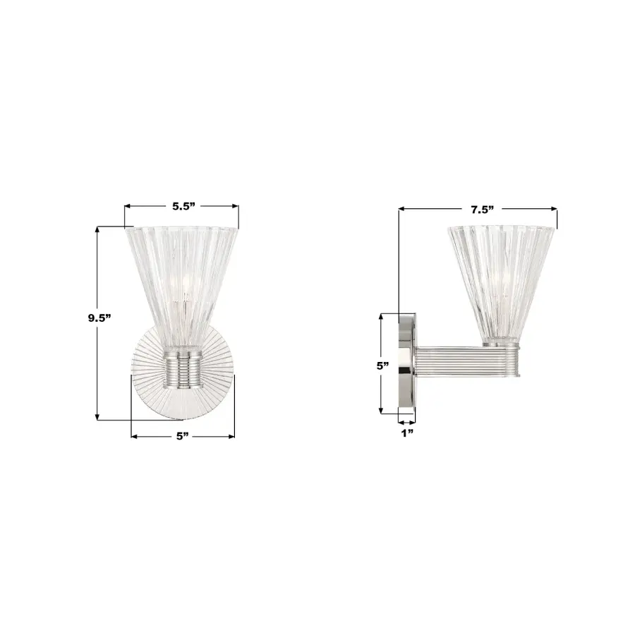 Lotus 5.5" Sconce in Luxe Gold - Image 15