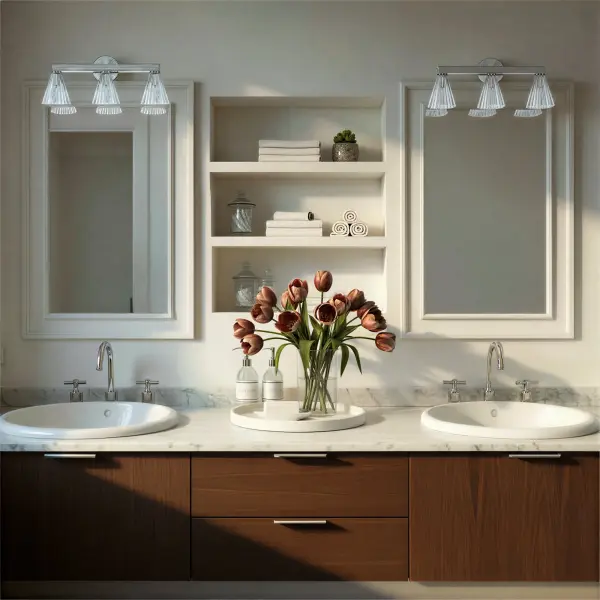 Lotus 23.5" Bathroom Vanity Light in Luxe Gold - Image 14