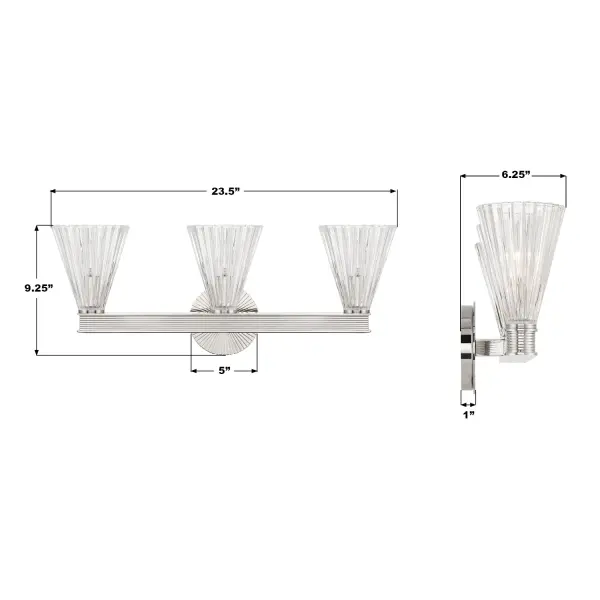 Lotus 23.5" Bathroom Vanity Light in Luxe Gold - Image 15