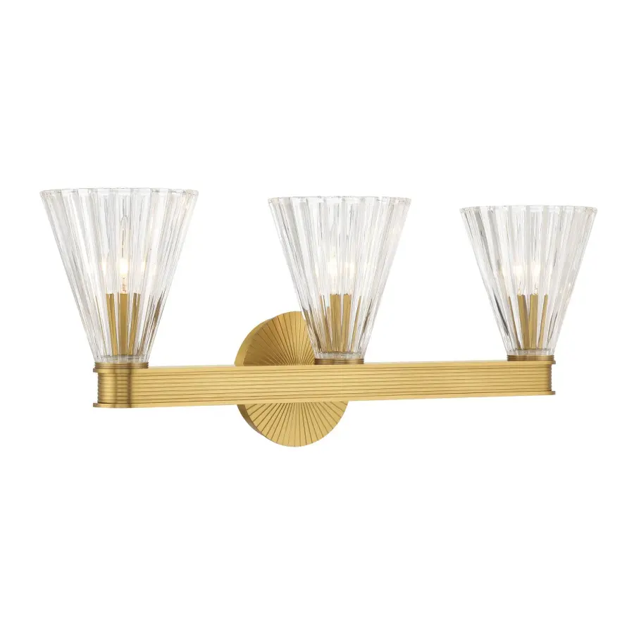 Lotus 23.5" Bathroom Vanity Light in Luxe Gold - Image 3