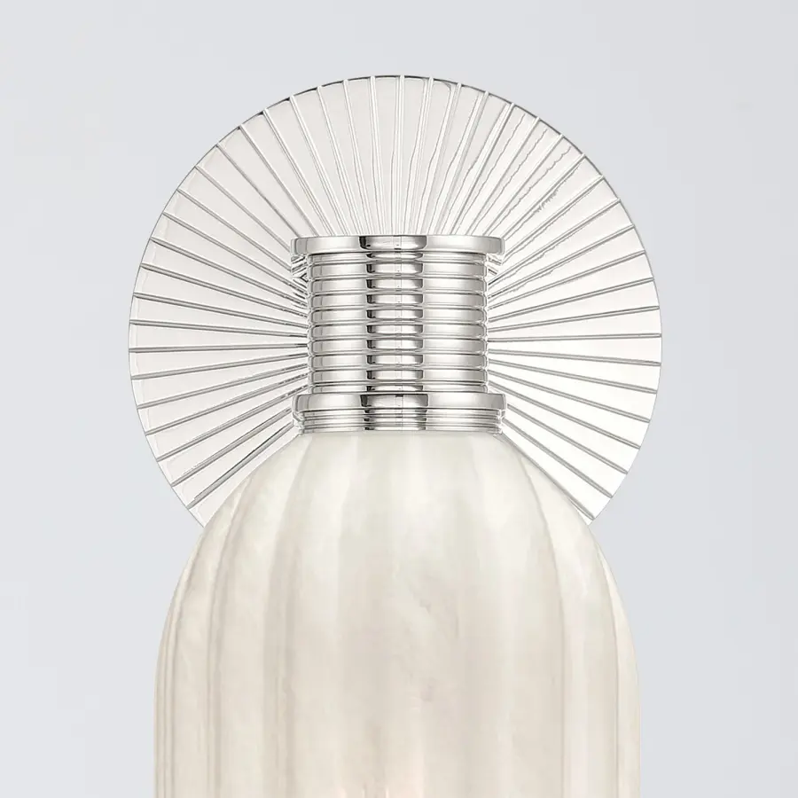 Lotus 5" Ribbed Glass Sconce in Luxe Gold - Image 13