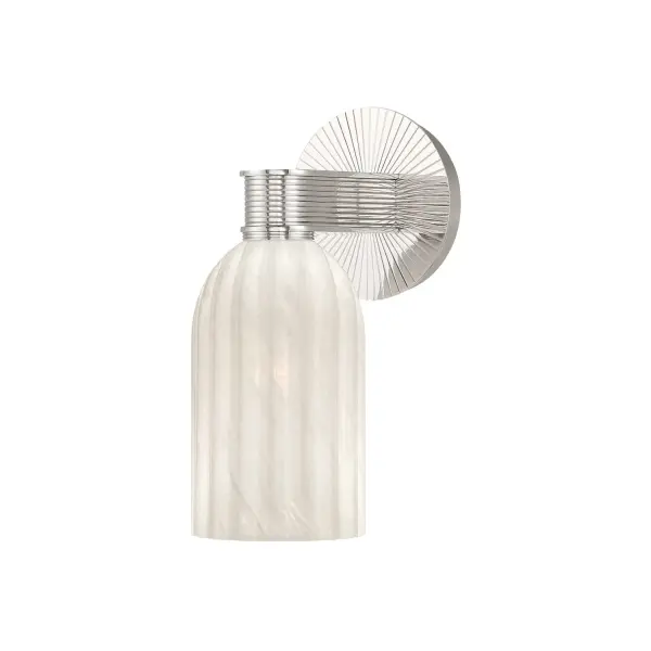 Lotus 5" Ribbed Glass Sconce in Luxe Gold - Image 9