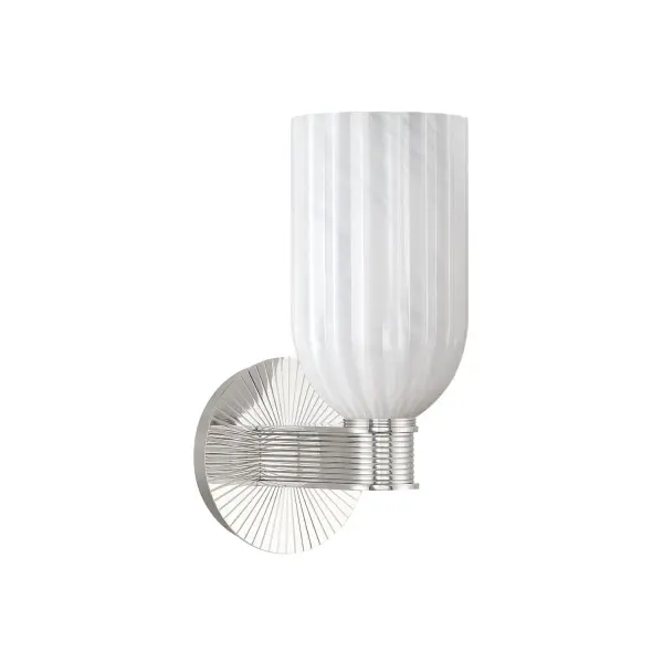 Lotus 5" Ribbed Glass Sconce in Luxe Gold - Image 10