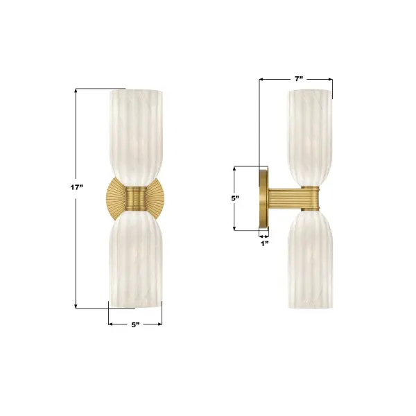 Lotus 5" Sconce in Luxe Gold - Image 7