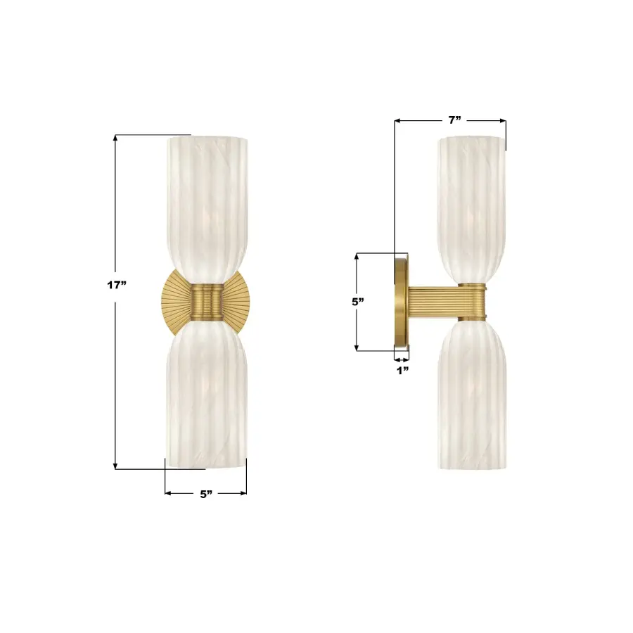 Lotus 5" Sconce in Luxe Gold - Image 7