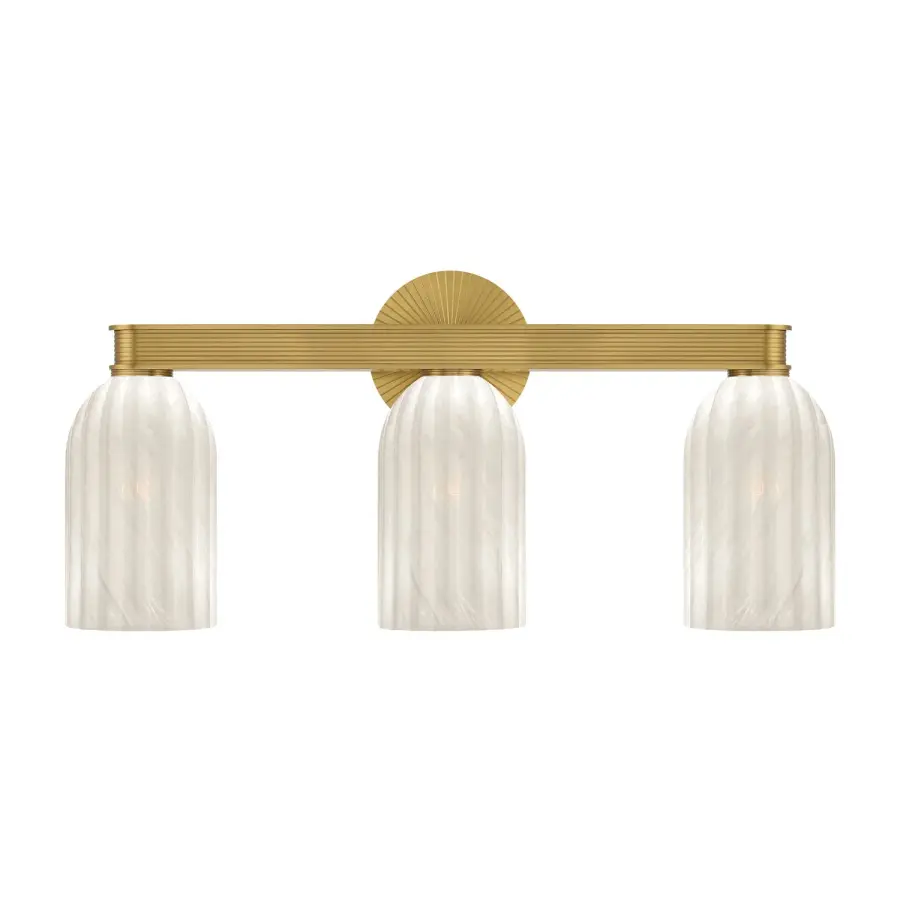 Lotus 22.75" Bathroom Vanity Light in Luxe Gold - Image 1