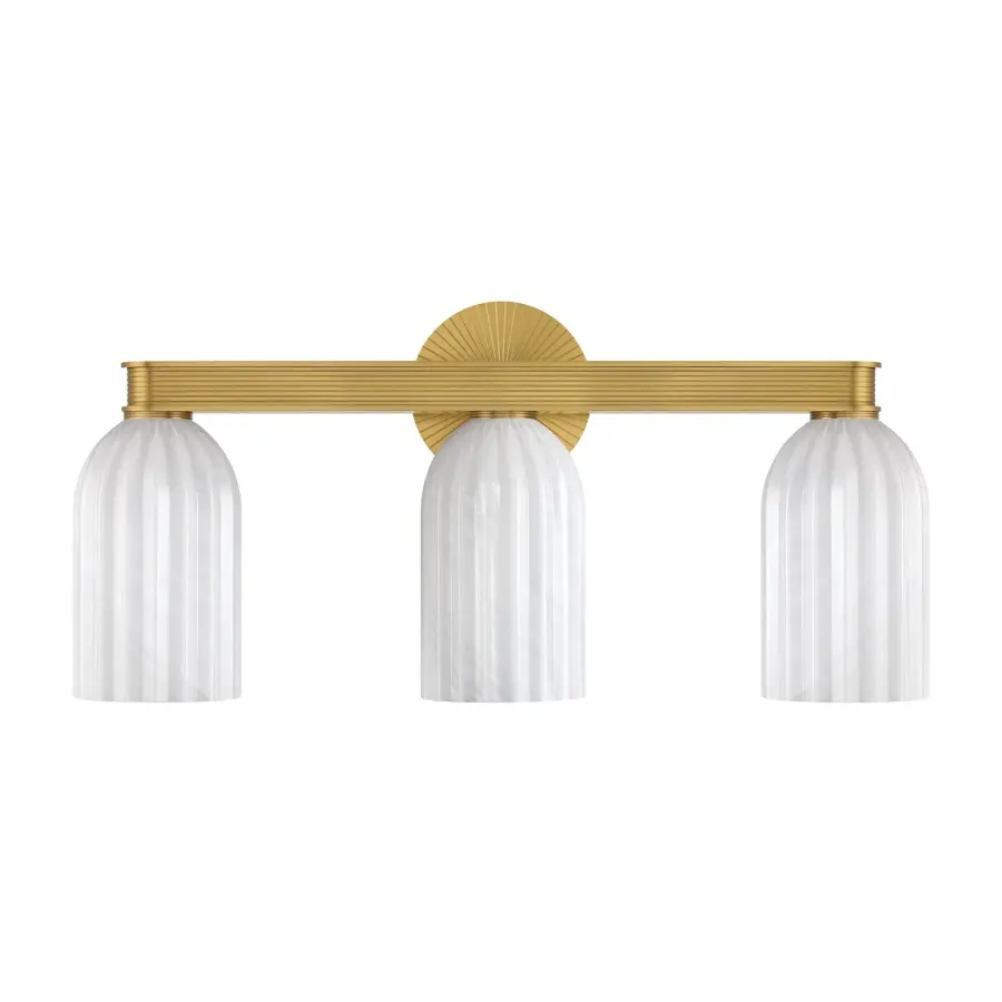 Lotus 22.75" Bathroom Vanity Light in Luxe Gold - Image 2