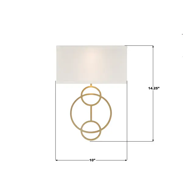 Laurel 10" Sconce in Vibrant Gold - Image 14