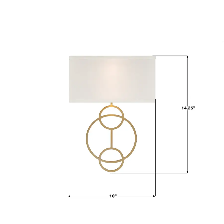 Laurel 10" Sconce in Vibrant Gold - Image 14