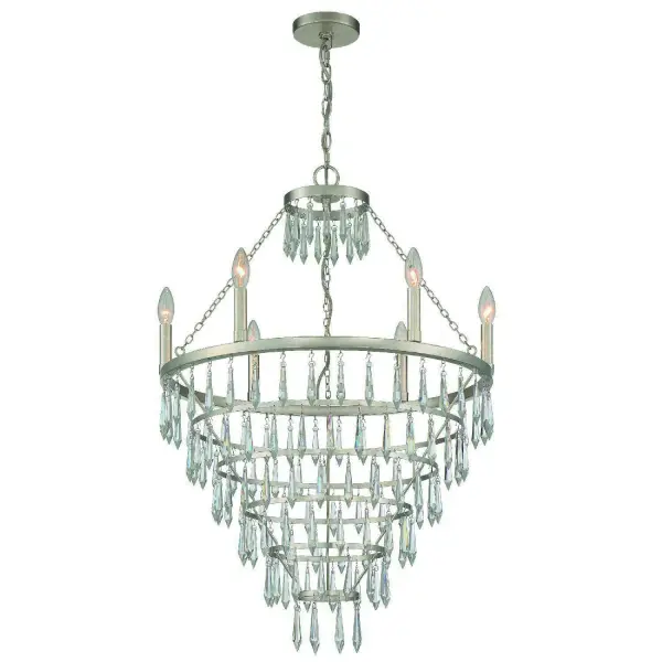 Lucille 24" Waterfall Crystal Chandelier - Image 1