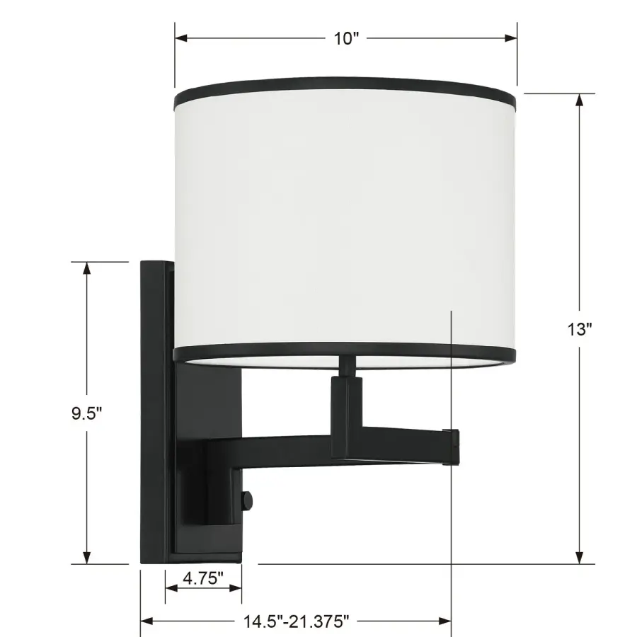 Madison 10" Task Sconce - Image 18