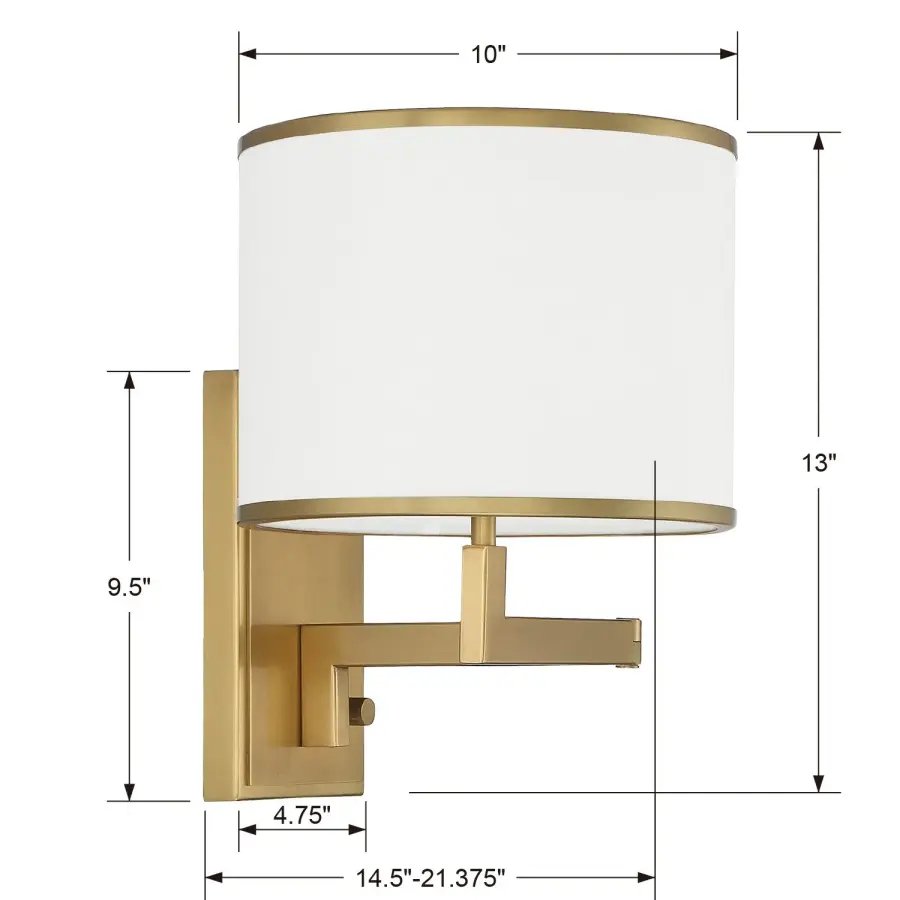 Madison 10" Task Sconce - Image 10