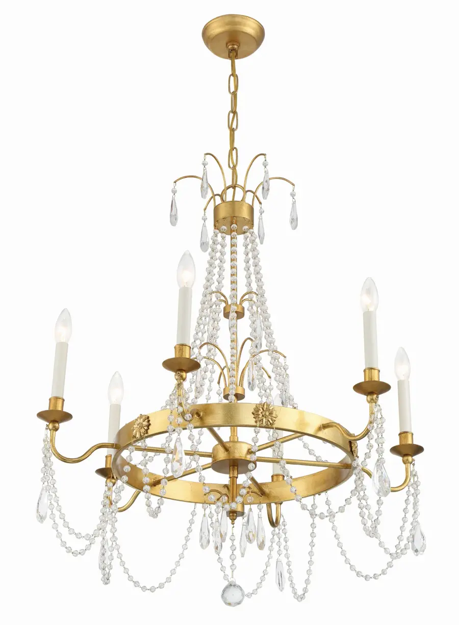 Maizey 28" Crystal Chandelier - Image 4