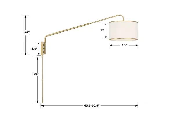 Mallory 15" Adjustable Task Sconce - Image 19