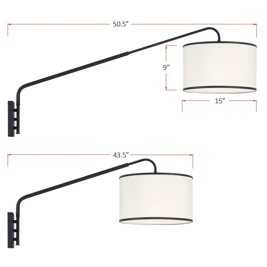 Mallory 15" Adjustable Task Sconce - Image 7