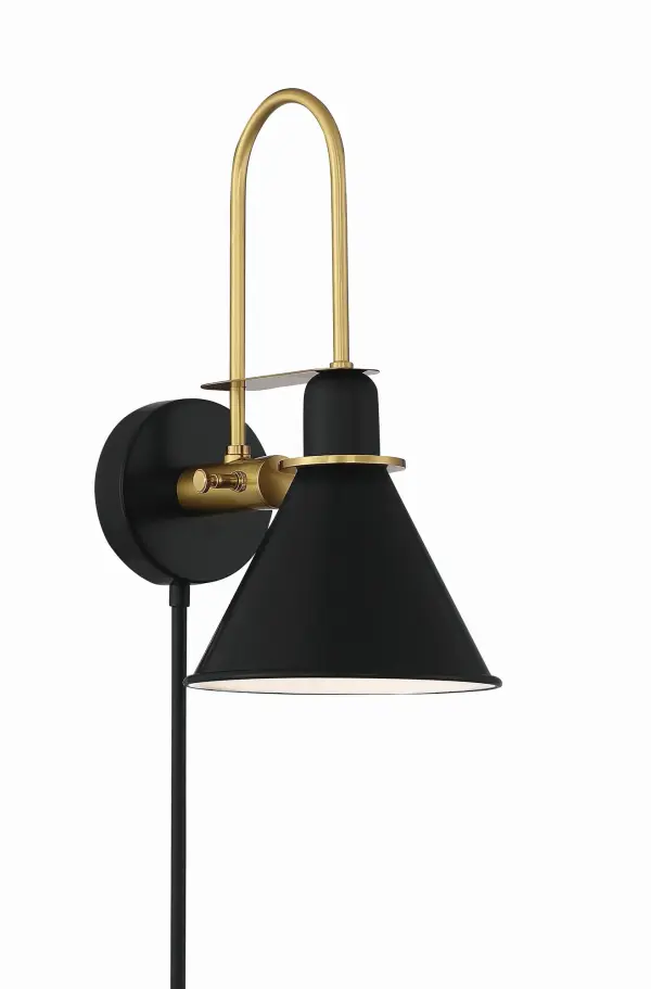 Medford 7" Task Sconce in Matte Black - Image 1