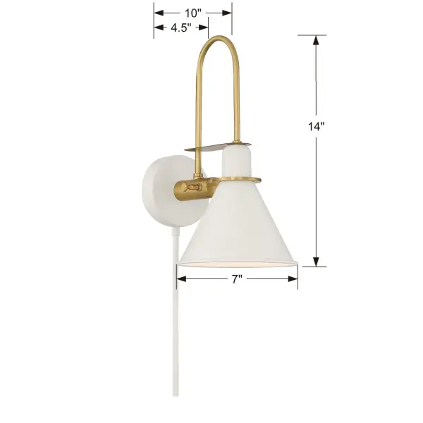 Medford 7" Task Sconce in Matte Black - Image 14