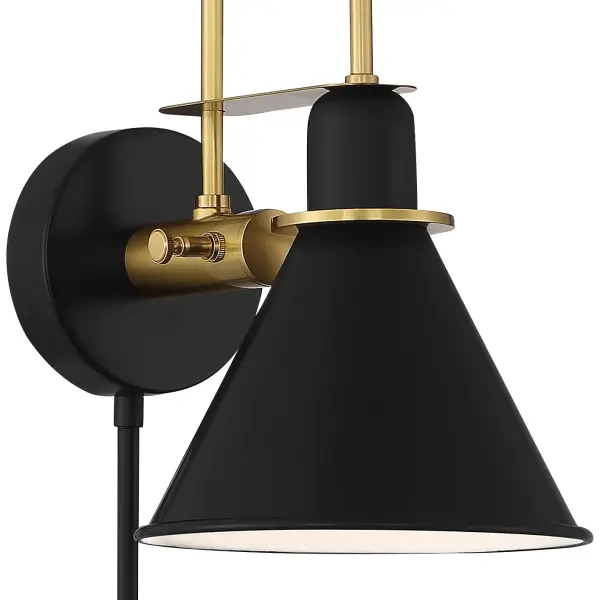 Medford 7" Task Sconce in Matte Black - Image 3