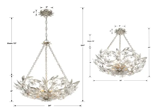 Marselle 24" Crystal Chandelier - Image 32