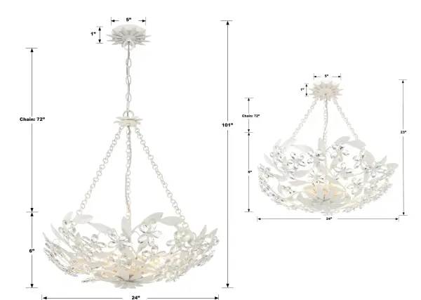 Marselle 24" Semi Flush Mount in Antique Gold - Image 15