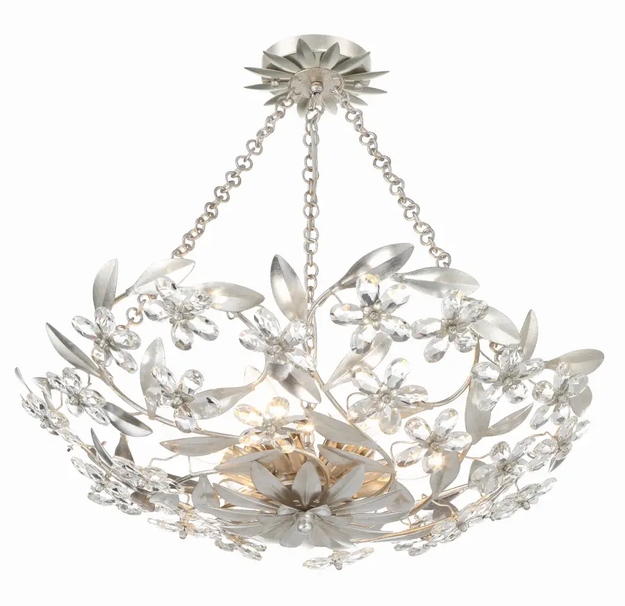 Marselle 24" Semi Flush Mount in Antique Gold - Image 17