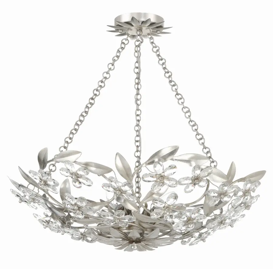 Marselle 24" Semi Flush Mount in Antique Gold - Image 19