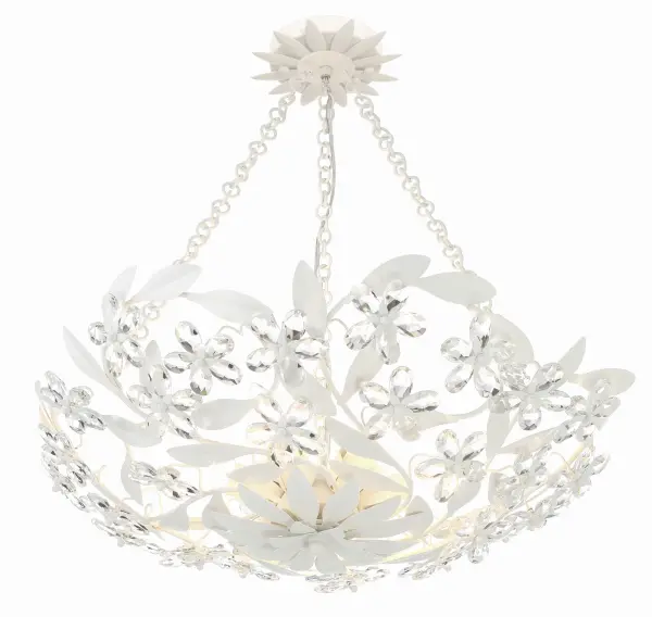 Marselle 24" Semi Flush Mount in Antique Gold - Image 9
