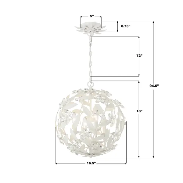 Marselle 16.5" Crystal Chandelier - Image 15