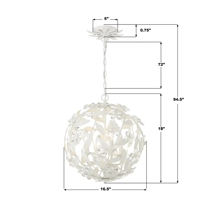 Marselle 16.5" Crystal Chandelier - Image 15