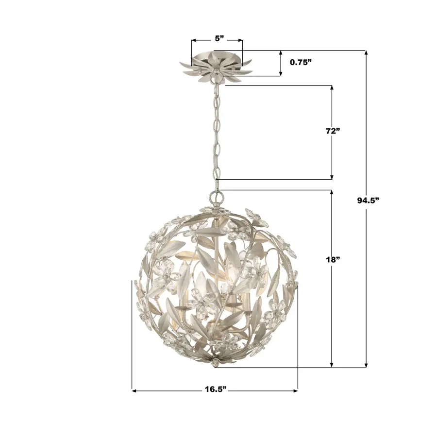 Marselle 16.5" Crystal Chandelier - Image 23