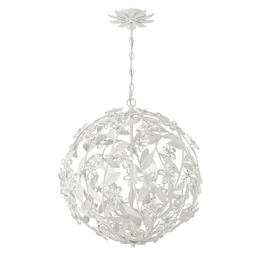Marselle 22" Crystal Chandelier in Antique Gold - Image 11