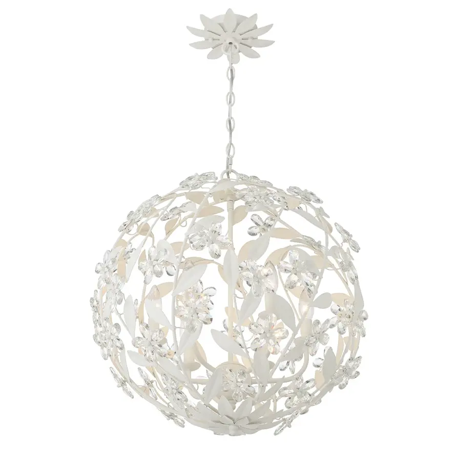 Marselle 22" Crystal Chandelier in Antique Gold - Image 13