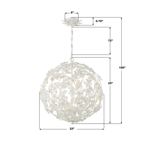 Marselle 22" Crystal Chandelier in Antique Gold - Image 17