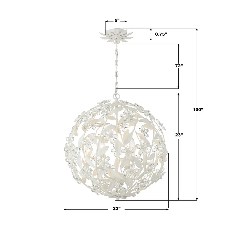 Marselle 22" Crystal Chandelier in Antique Gold - Image 17
