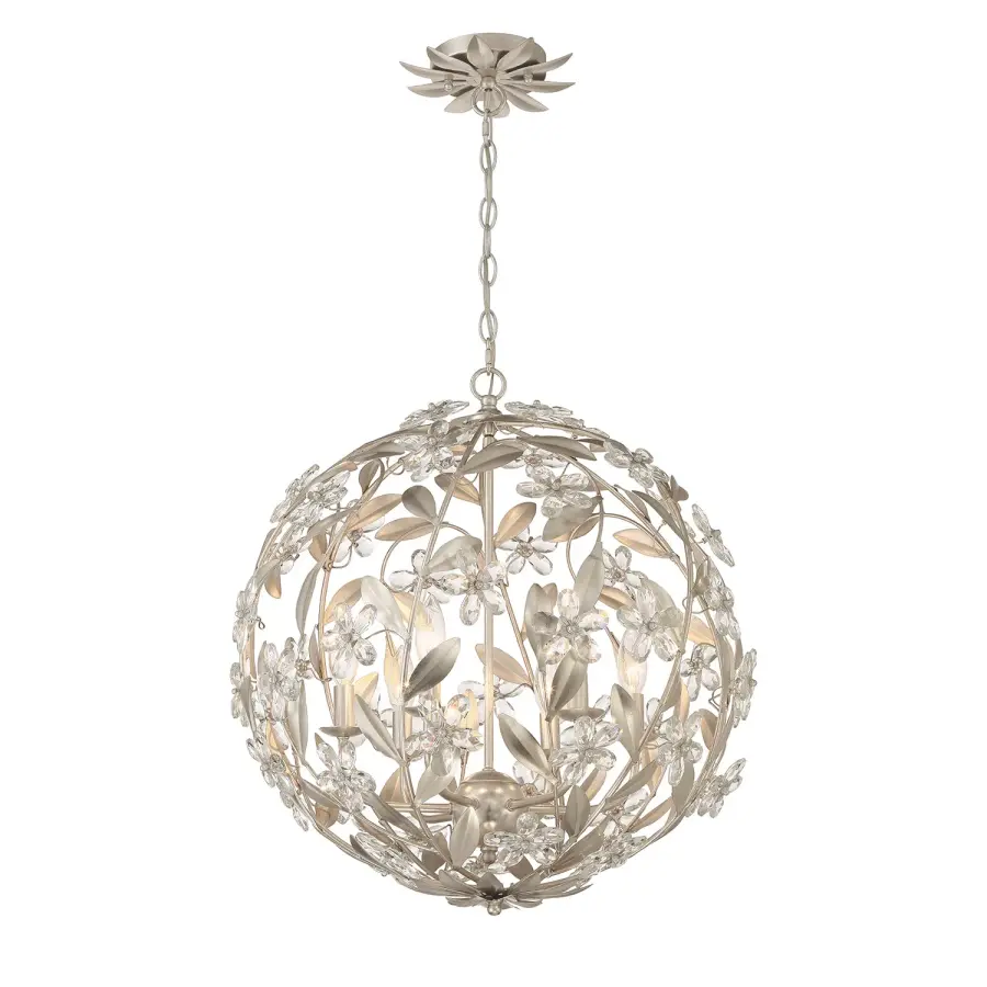 Marselle 22" Crystal Chandelier in Antique Gold - Image 19