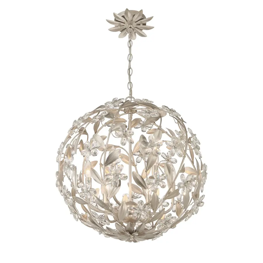Marselle 22" Crystal Chandelier in Antique Gold - Image 22