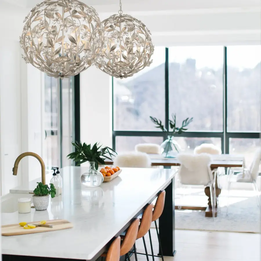 Marselle 22" Crystal Chandelier in Antique Gold - Image 25