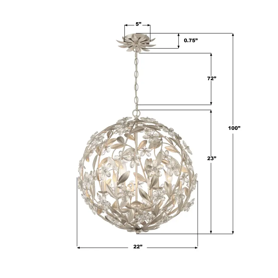 Marselle 22" Crystal Chandelier in Antique Gold - Image 26