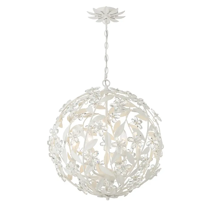Marselle 22" Crystal Chandelier in Antique Gold - Image 10