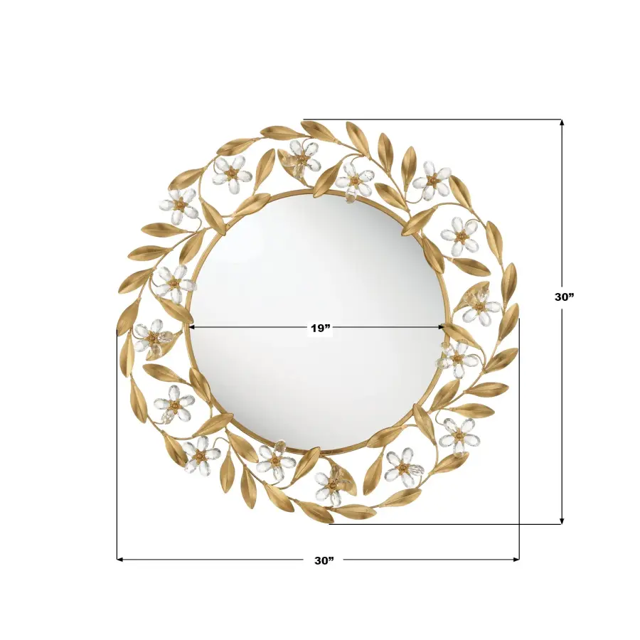 Marselle 30" Crystal Mirror - Image 7