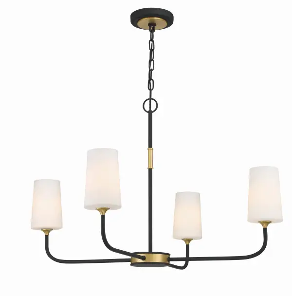 Elegant Farmhouse Chandelier with Industrial Flair - Image 1