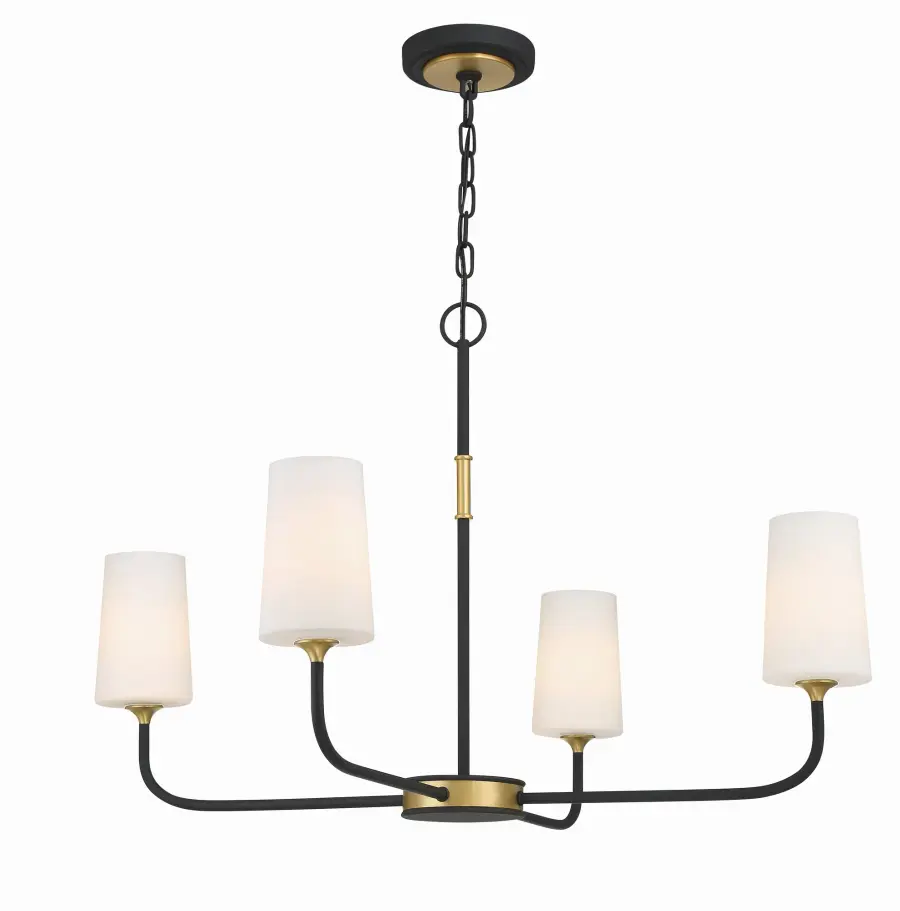 Elegant Farmhouse Chandelier with Industrial Flair - Image 1