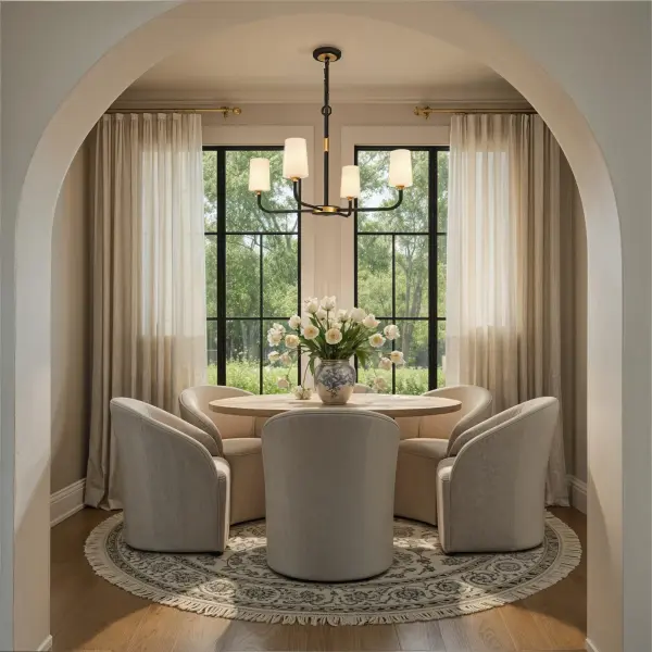 Elegant Farmhouse Chandelier with Industrial Flair - Image 6