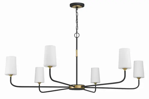 Striking 54" Linear Chandelier Blends Farmhouse Charm with Industrial Edge - Image 2