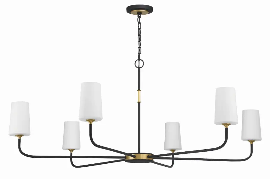 Striking 54" Linear Chandelier Blends Farmhouse Charm with Industrial Edge - Image 2